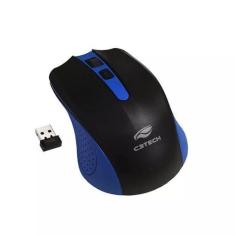 Imagem de Mouse Usb Wireless 1000Dpi M-W20bl Azul - C3tech