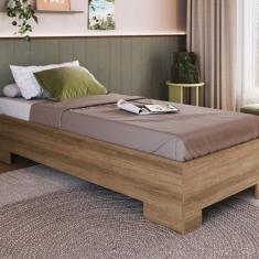 Imagem de Cama de Solteiro Box com Estrado Fixo 80 Xangai Mel