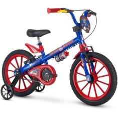 Imagem de Bicicleta Infantil Menino Aro 16 Capitão América Marvel - Nathor