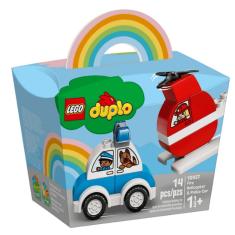 Imagem de Lego Duplo 10957 Helicóptero De Bombeiro E Carro Da Polícia