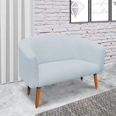 Imagem de Kit 01 Namoradeira 02 Lugares e 02 Poltronas Giratória Stella Linho  Claro A05 Base Madeira MA30 - D'Rossi