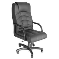 Imagem de Cadeira Presidente  Base Giratória Linha Lyon Preto - Design Office Mó