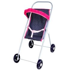 Imagem de Carrinho De Boneca Bebe Reborn Simples Azul - Mep Kids