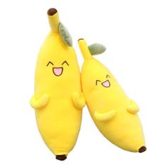 Imagem de 50cm Kawaii Sorriso Rosto Banana Boneca De Pelúcia Brinquedo Recheado Para Criança