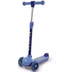 Imagem de Patinete Zippy Toys 3 Rodas Luz De Led Azul Para Crianças Até 60Kg