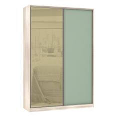 Imagem de Guarda-roupa Solteiro 2 Portas De Correr 8 Cm Verde Jade