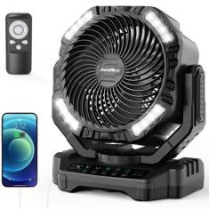 Imagem de Ventilador de acampamento AddAcc 40000mAh recarregável com controle re