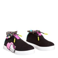 Imagem de Tenis Petite Jolie Infantil Hello Kit  Preto/Branco 29/30-Unissex