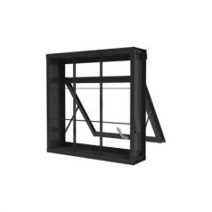 Imagem de Janela Maxim-ar em Aço com Grade Quadriculada 60x60 R120 Tradição - PR