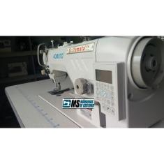 Imagem de Máquina de Costura Reta Industrial Eletrônica c/ Direct Drive, Corte de Linha, Lubrif. Automática, 5000ppm, 550W