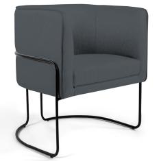 Imagem de Poltrona Decorativa Base Aço Betina C-03 Corano  - Domi