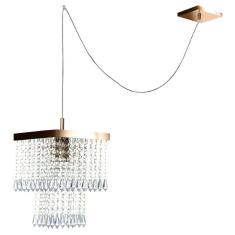 Imagem de Pendente Cristal Acrilico Marrycrilic Cobre Com Deslocador