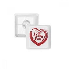 Imagem de Kit de atualização para jogos com teclado mecânico PBT com padrão de coração  I Love You