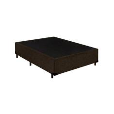 Imagem de Base Box Viúva Suede Marrom - 42X128x188:Marrom - Lordcolchoes