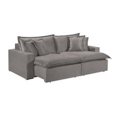 Imagem de Sofá 3 Lugares Retrátil Com Encosto Fixo Linho M-145 Martins