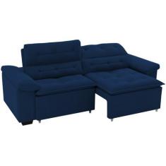 Imagem de Sofá Retrátil Reclinável 4 Lugares Veludo Phormatta Costa Rica Smp