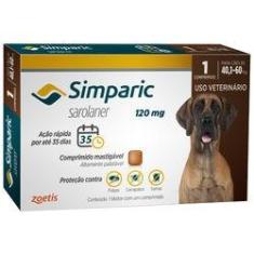 Imagem de Simparic Antipulgas Cães 40,1 A 60kg 1 Comprimido 120mg
