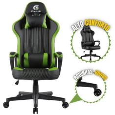 Imagem de Cadeira Gamer Ergonômica Com Almofadas Vickers Fortrek Preto Material