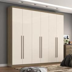 Imagem de Guarda Roupa Casal 6 Portas 3 Gavetas Pérola Henn