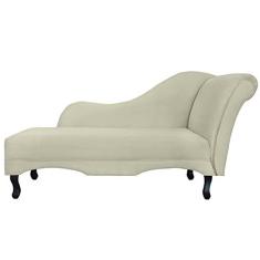 Imagem de Recamier Namoradeira Divã Lado Esquerdo Olivia Suede Bege - DS Estofados