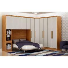 Imagem de Guarda-Roupa Modulado Casal Safira 005 em MDF com 11 Portas e 7 Gavetas Clic Moveis