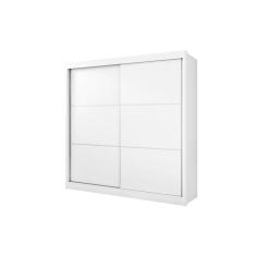 Imagem de Guarda Roupa Casal 2 Portas 6 Gavetas Cancun Branco - D' Doro Móveis