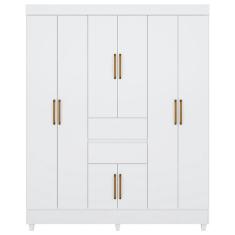 Imagem de Guarda Roupa Casal 08 Portas 82060 Branco Demobile Branco