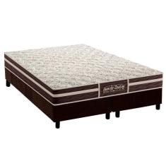 Imagem de Cama Box King: Colchão Ortopédico Probel Guarda Costas Extra Firme + Base Crc Suede Brown(193X203)
