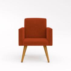 Imagem de Cadeira Recepção Poltrona Escritório Balaqui terracota