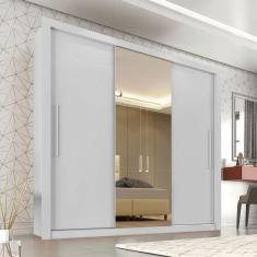Imagem de Guarda Roupa Com Espelho 3 Portas 4 Gavetas Sallêto Móveis