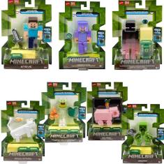 Imagem de Boneco Minecraft Vanilla 8 Cm Monte o Portal GTP08 Mattel