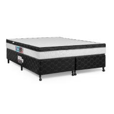 Imagem de Cama Box + Colchão Castor King Montblanc One Face D45 180X200x52cm