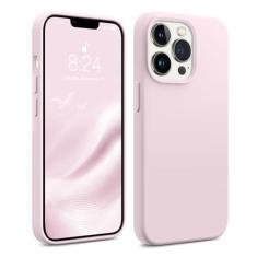 Imagem de AOTESIER Capa de telefone compatível com iPhone 13 Pro, [proteção militar à prova de choque] Capa de silicone líquido com [forro de microfibra macio antiarranhões] Câmera e proteção de tela de 6,1