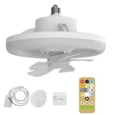 Imagem de Ventilador De Teto Com Rotação 360 E Luz Led Integrada - QG DOS PRODUT
