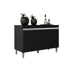 Imagem de Balcão Gabinete Manu 120cm 3 Portas C/Tampo - Ajl Móveis