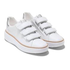 Imagem de Cole Haan Grandpro Topspin Tênis feminino com alça tripla, Óptico branco/prata, 34