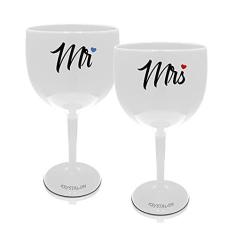 Imagem de Kit 2 Taças Gin s Personalizadas Mr&Mrs Acrílico - Para Dia dos Namorados