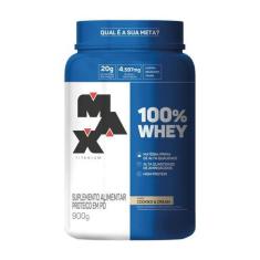Imagem de Whey 100% Max Titanium - Cookies E Cream - Pote 900G