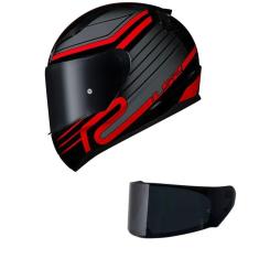 Imagem de Capacete LS2 FF353 Rapid Circuit Preto e Vermelho Mais Viseira Fumê