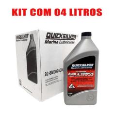Imagem de Óleo Tcw3 Quicksilver 2 Tempos Motor De Popa Kit Com 4 Lts - Mercury