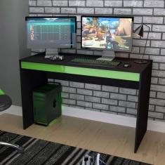 Imagem de Escrivaninha Mesa Gamer B23 Nova Mobile Preto/Verde