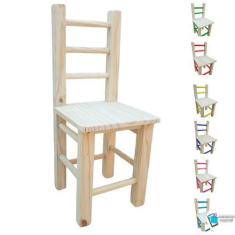 Imagem de Cadeira Cadeirinha Infantil De Madeira Resistente - MegaStore Marques,