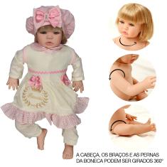 Bebê Reborn Menino Arthur Corpo Inteiro Silicone Pode Dar Banho em Promoção  é no Bondfaro