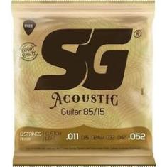 Imagem de Encordoamento SG Violão Aço Bronze 011 SG6686