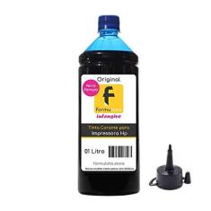 Imagem de Tinta Para Impressora Hp Compatível Cyan Formulabs 1l