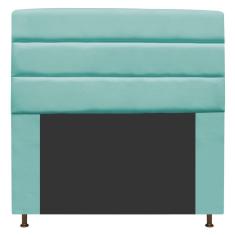 Imagem de Cabeceira Estofada Turim 140 Cm Casal  Suede  Tiffany - Adj Decor