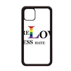 Imagem de Capa LGBT Bandeira de arco-íris More Love Less Hate para iPhone 11 Pro Max para Apple Mobile Case