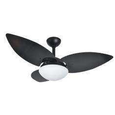 Imagem de Ventilador Teto Infinity Lótus Preto 3 Pás Uv Preto 220 V
