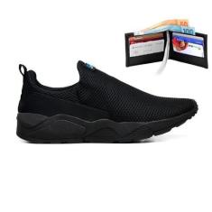 Imagem de Tênis + Carteira Masculina Original Esportivo Casual Lançamento Cores