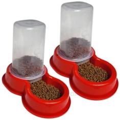 Imagem de Bebedouro E Comedouro Automatico  Para Pet Cães Cachorro Gato 1,5L Fle